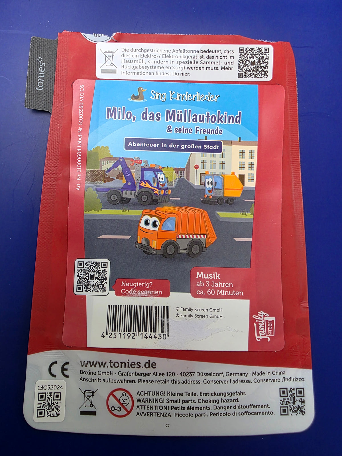 Booklet Milo, das Müllkindauto