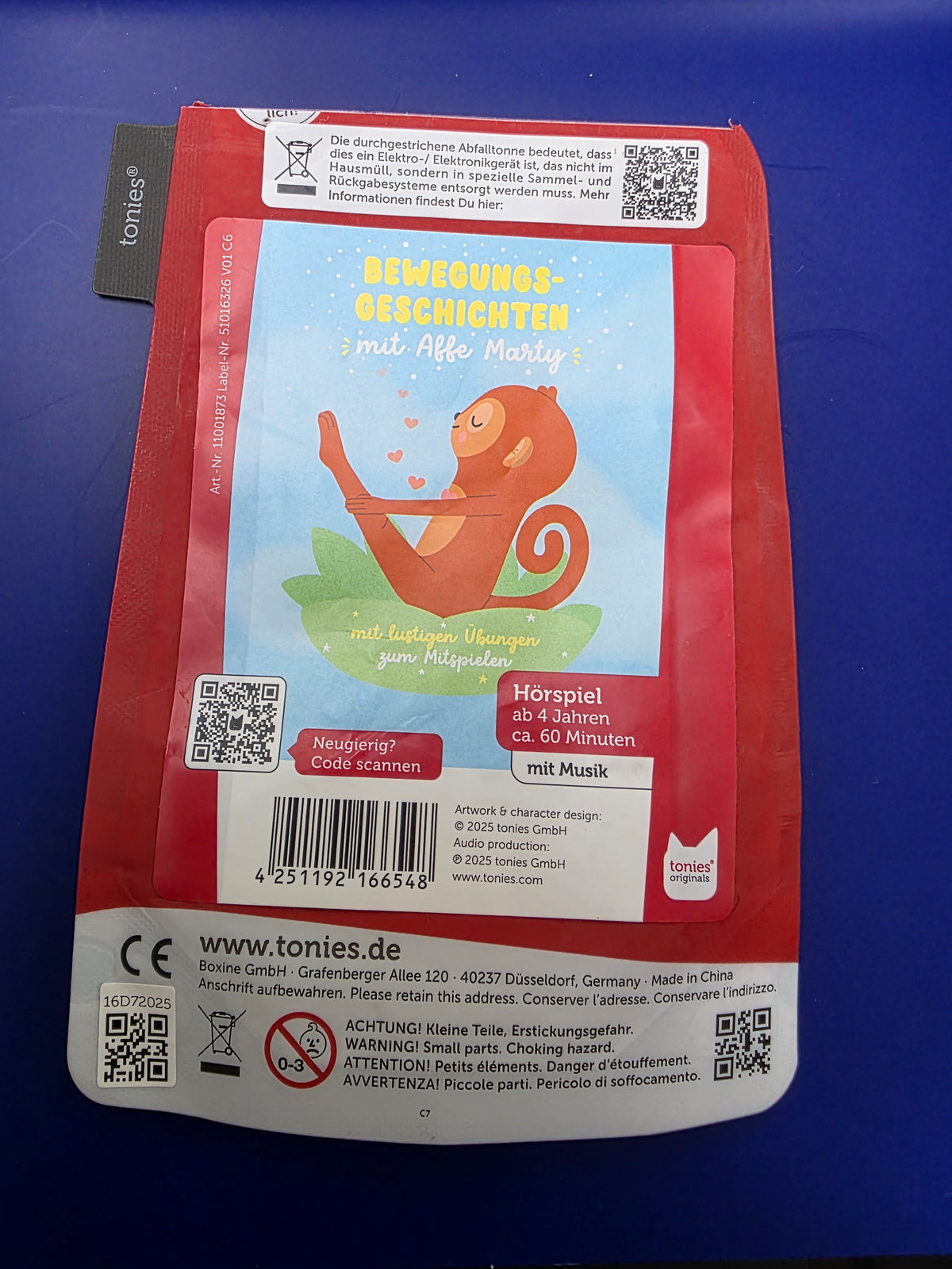 Booklet Bewegungsgeschichten Affe Marty