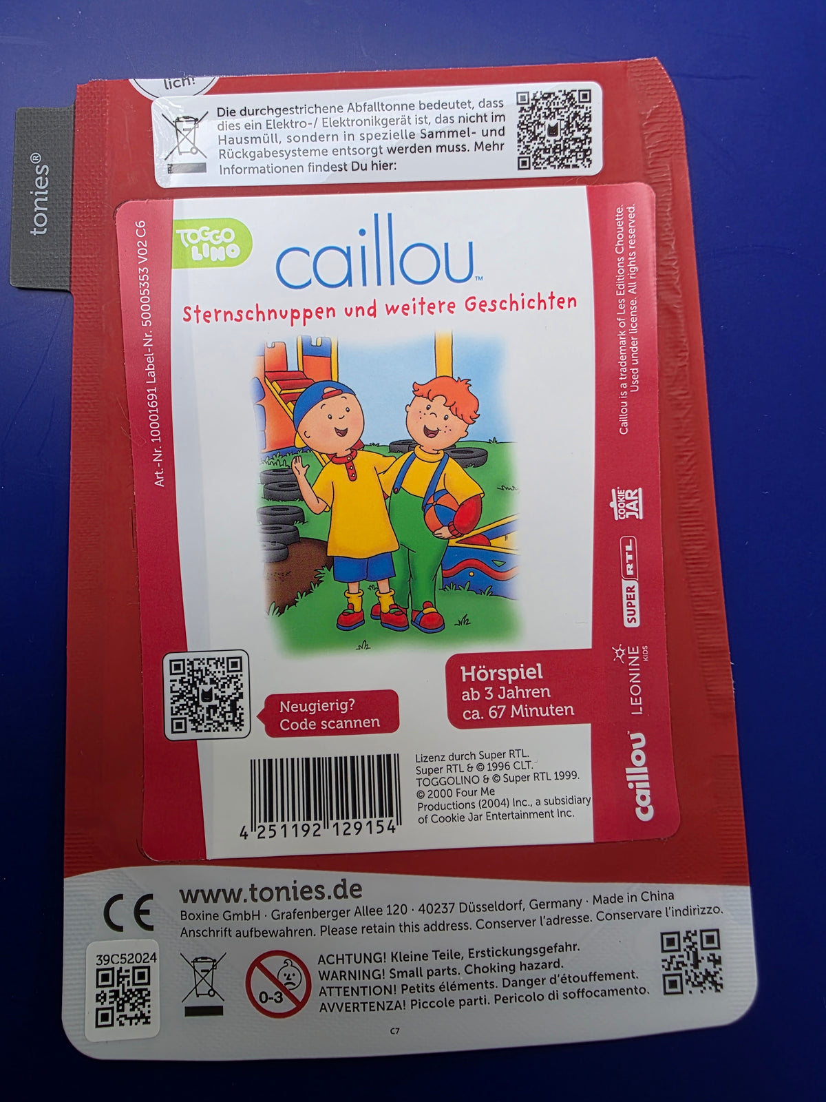 Booklet Caillou