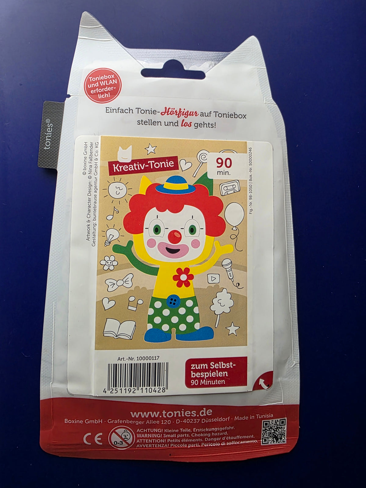 Booklet Kreativ-Tonie Clown