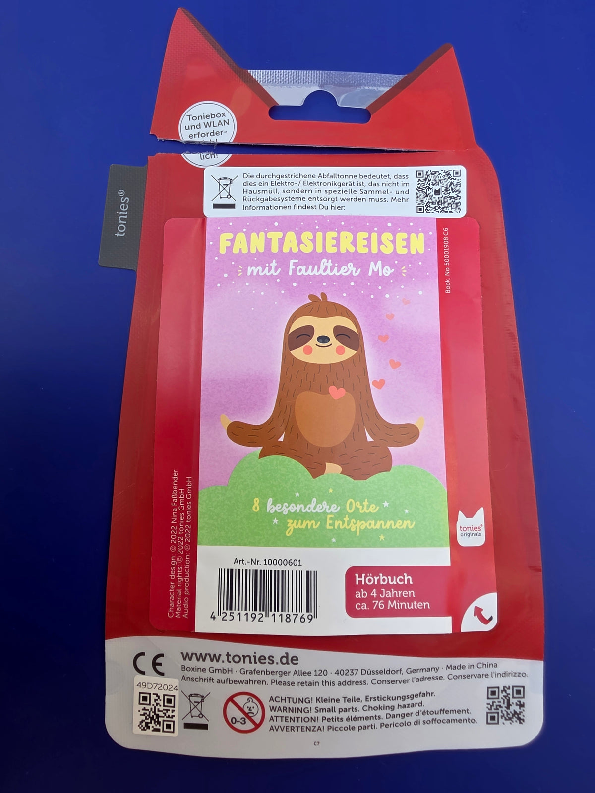 Booklet Fantasiereisen Faultier Mo