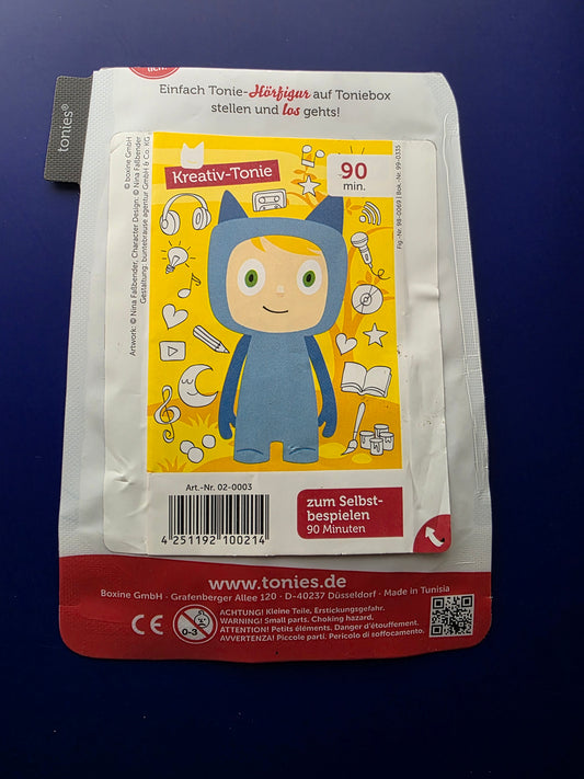 Booklet Kreativ-Tonie blau