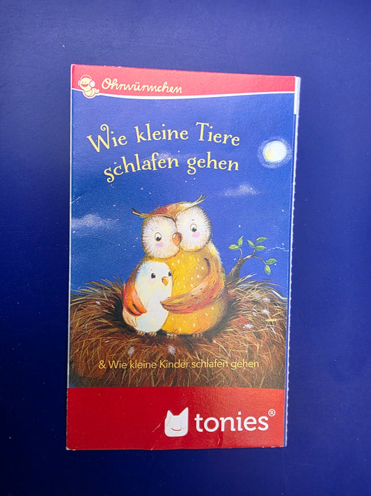 Booklet wie kleine Tiere schlafen gehen
