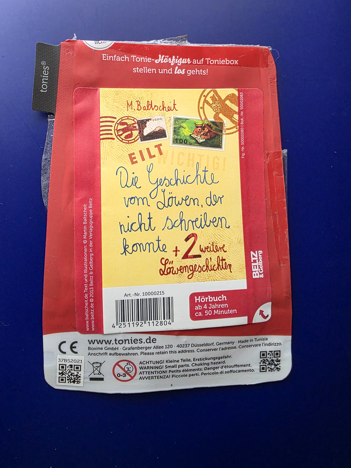 Booklet Die Geschichte vom Löwen, der nicht schreiben konnte