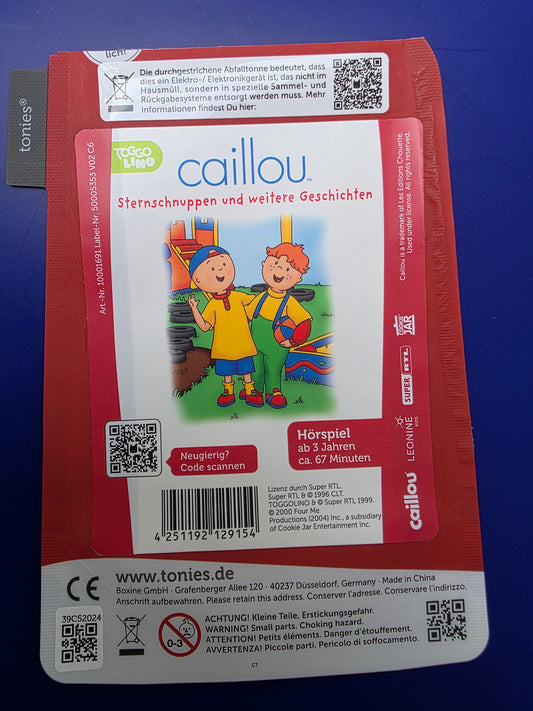 Booklet Caillou