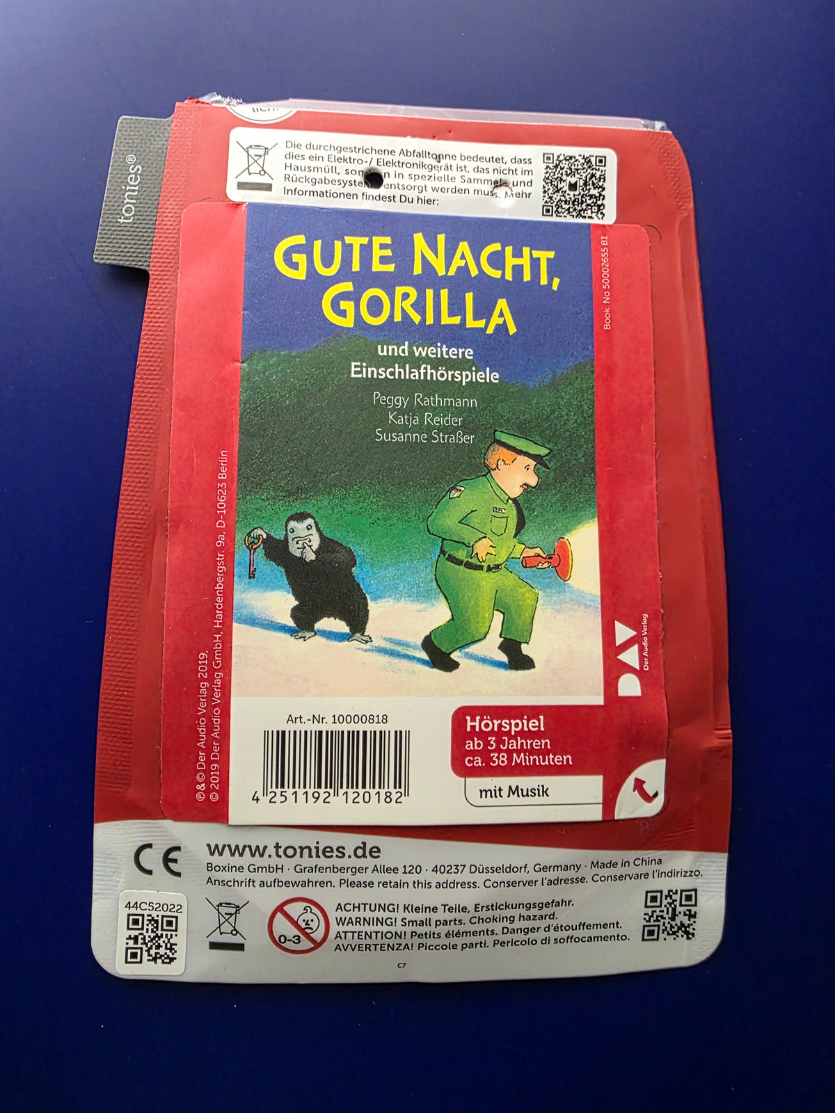 Booklet Gute Nacht, Gorilla